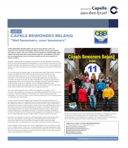 CBB Artikel in de verkiezingskrant